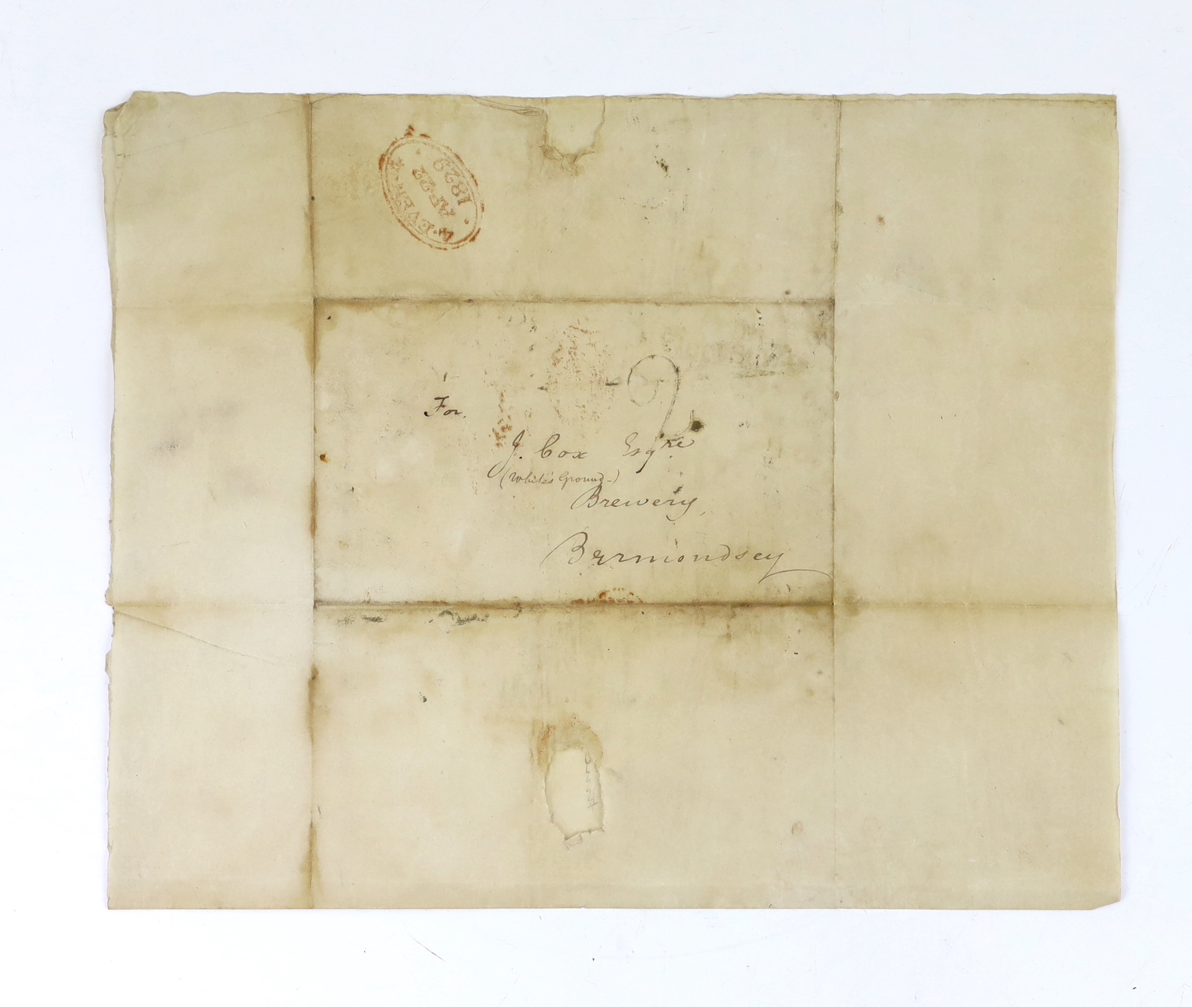 The Cox family of Farningham in Kent, 1726-1865, i. Letters of administration (Prerogative Court of Canterbury) of the estate of Mary Cox of Eynsford in Kent, widow, granted to her son Henry Cox; 6 Dec 1726